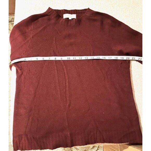 Bianco & Blu Italy Merino Wool Cashmere Blend Cozy Slim Look Crewneck Sweater M - Picture 7 of 8